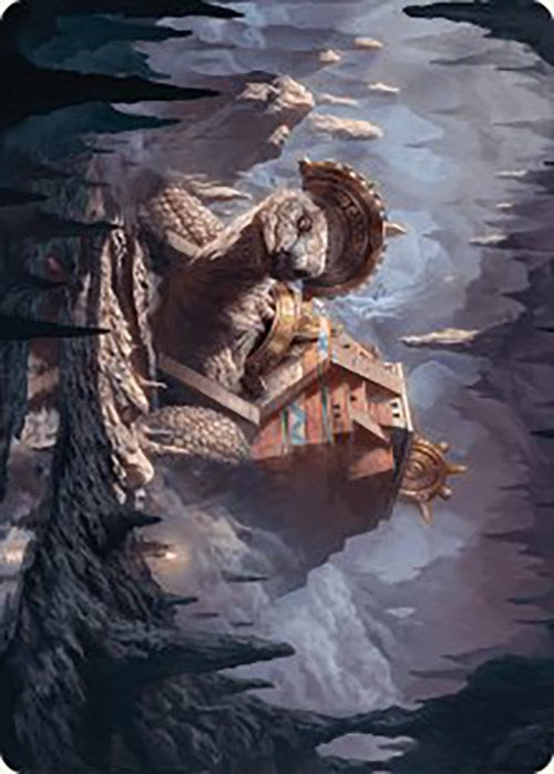 Bedrock Tortoise Art Card [The Lost Caverns of Ixalan Art Series] | RetroPlay Games