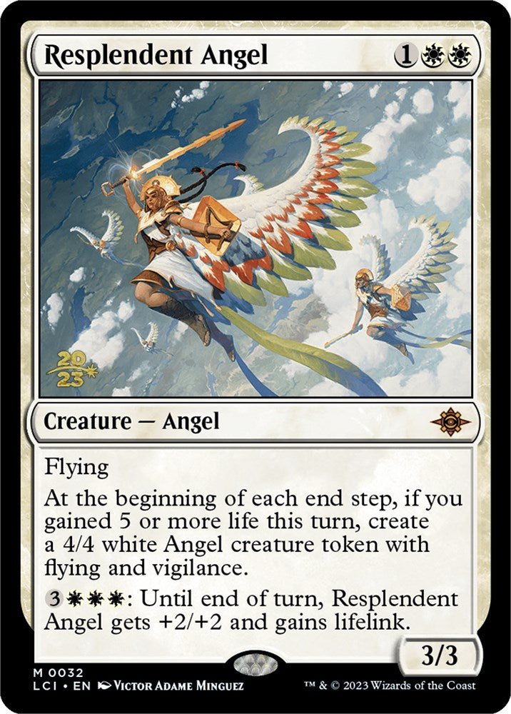 Resplendent Angel (LCI) [The Lost Caverns of Ixalan Prerelease Cards] | RetroPlay Games