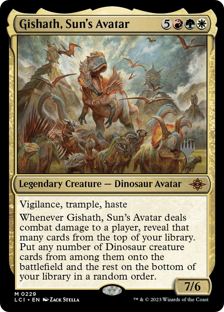 Gishath, Sun's Avatar (Promo Pack) [The Lost Caverns of Ixalan Promos] | RetroPlay Games