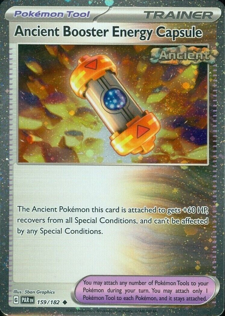 Ancient Booster Energy Capsule (159/182) (Cosmos Holo) [Scarlet & Violet: Paradox Rift] | RetroPlay Games