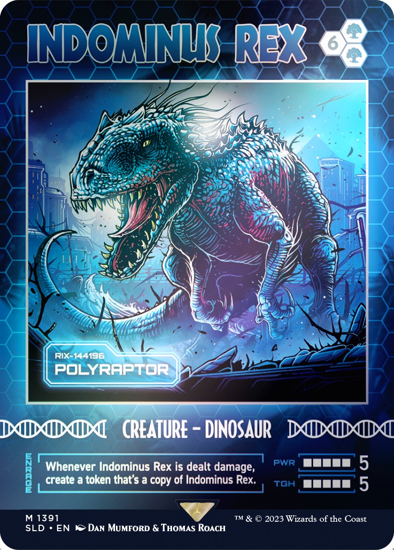 Indominus Rex - Polyraptor (Rainbow Foil) [Secret Lair Drop Series] | RetroPlay Games