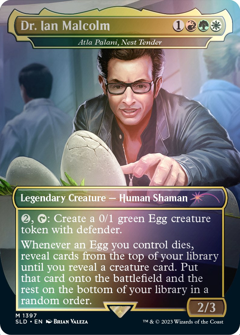 Dr. Ian Malcolm - Atla Palani, Nest Tender (Rainbow Foil) [Secret Lair Drop Series] | RetroPlay Games