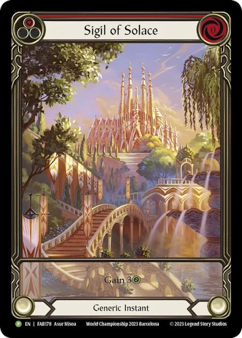 Sigil of Solace [FAB178] (Promo)  Rainbow Foil | RetroPlay Games