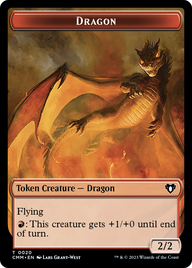 Dragon Token (20) [Commander Masters Tokens] | RetroPlay Games