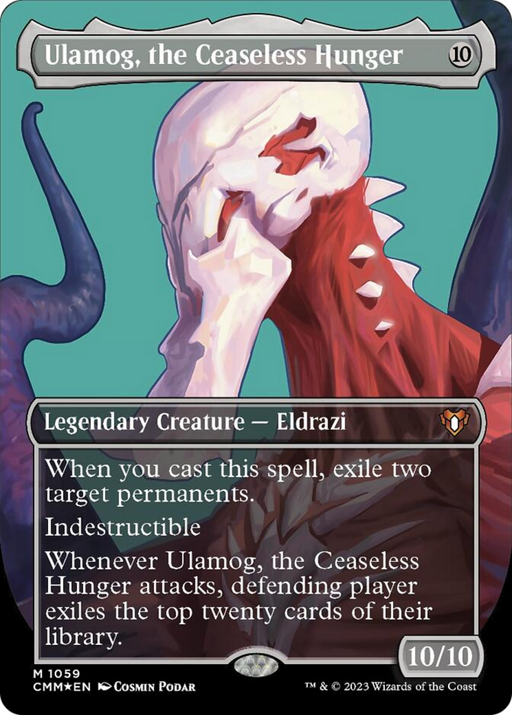 Ulamog, the Ceaseless Hunger (Borderless Textured Foil Frame Break) [Commander Masters] | RetroPlay Games