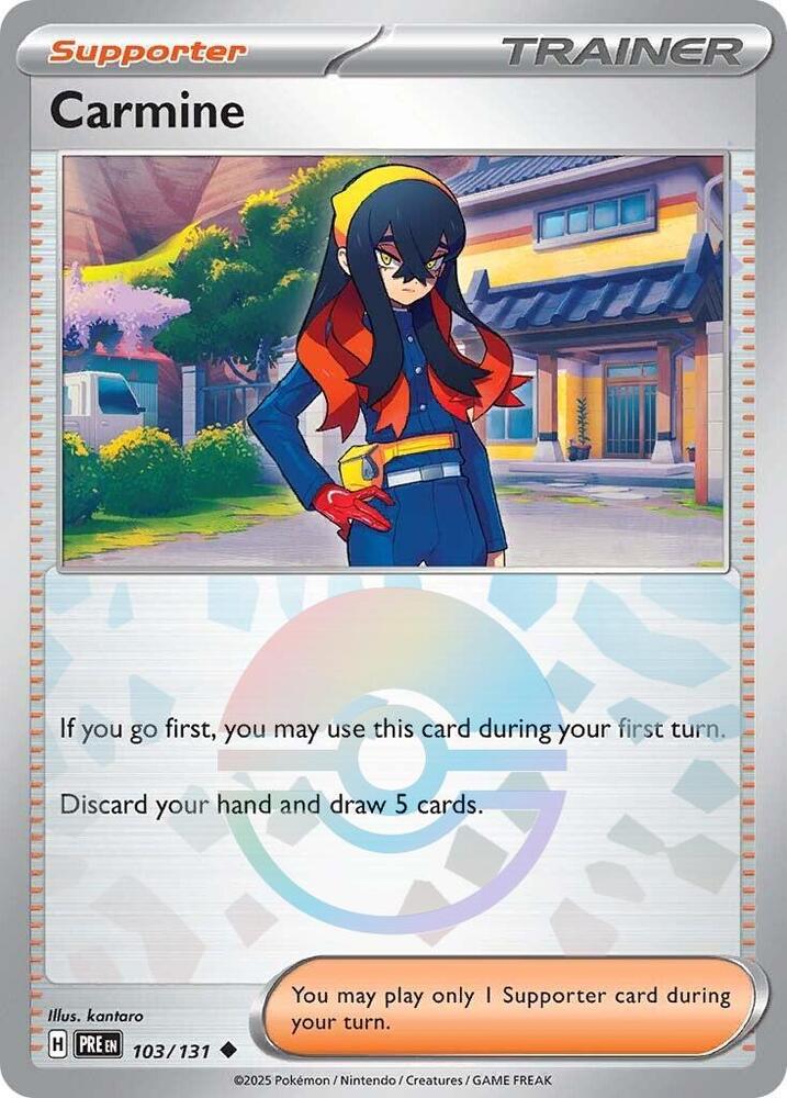 Carmine (103/131) (Poke Ball Pattern) [Scarlet & Violet: Prismatic Evolutions] | RetroPlay Games