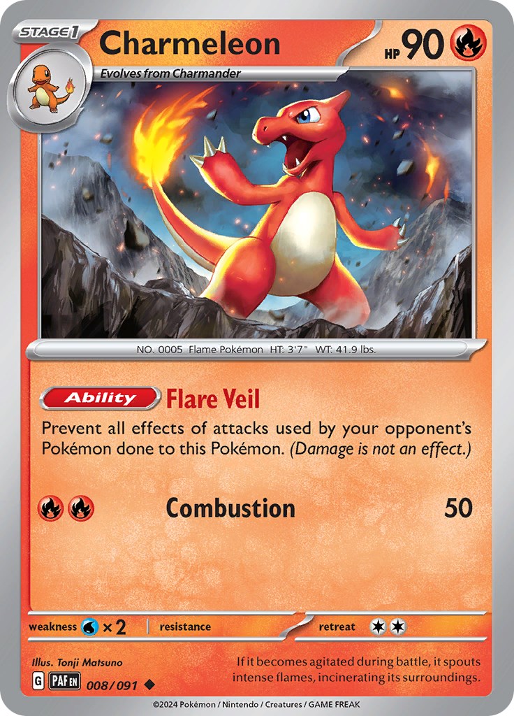 Charmeleon (008/091) [Scarlet & Violet: Paldean Fates] | RetroPlay Games