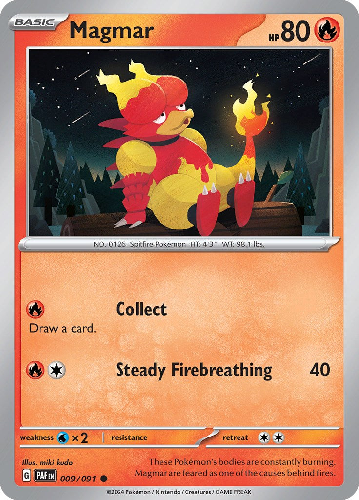 Magmar (009/091) [Scarlet & Violet: Paldean Fates] | RetroPlay Games