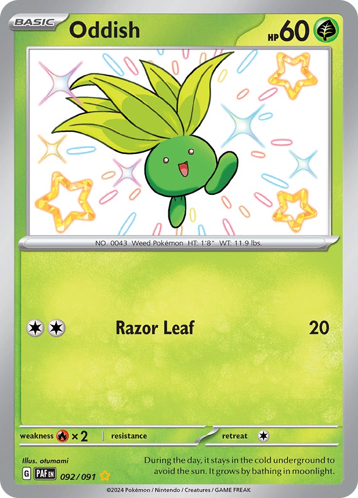 Oddish (092/091) [Scarlet & Violet: Paldean Fates] | RetroPlay Games