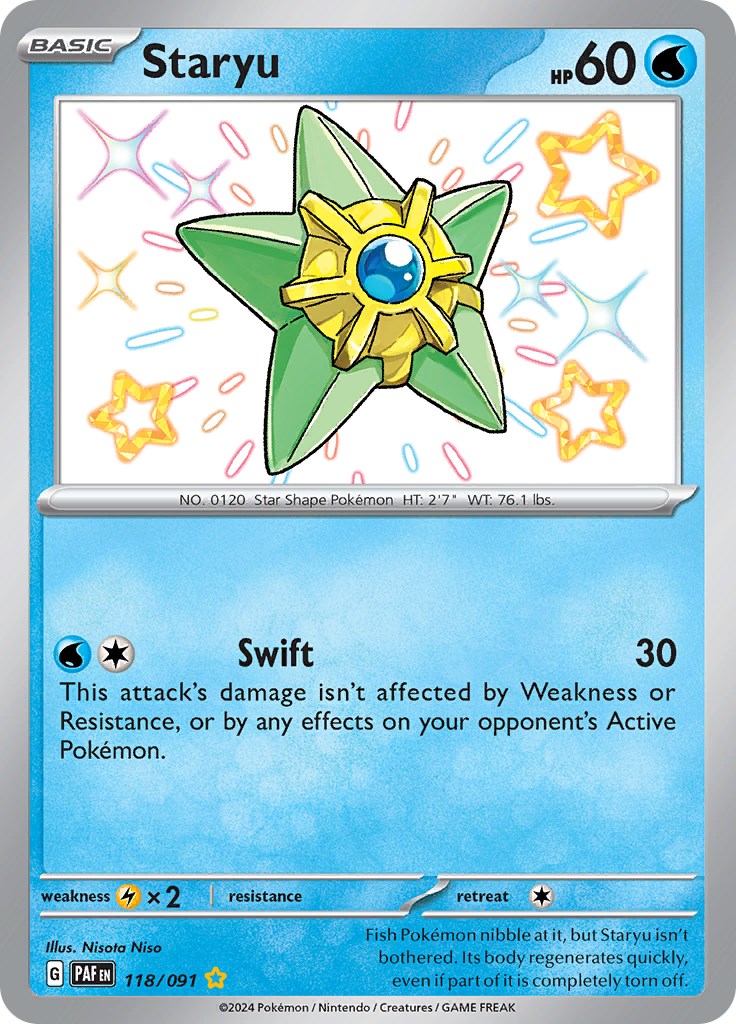 Staryu (118/091) [Scarlet & Violet: Paldean Fates] | RetroPlay Games