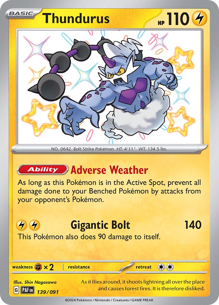 Thundurus (139/091) [Scarlet & Violet: Paldean Fates] | RetroPlay Games