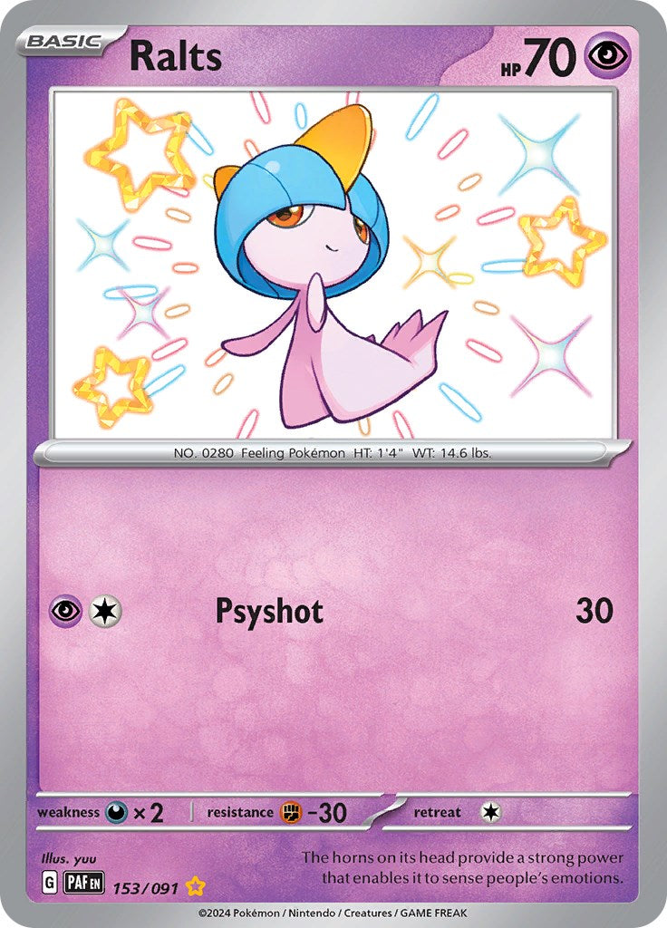 Ralts (153/091) [Scarlet & Violet: Paldean Fates] | RetroPlay Games