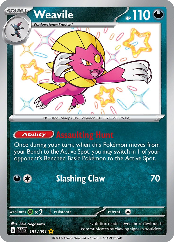 Weavile (183/091) [Scarlet & Violet: Paldean Fates] | RetroPlay Games