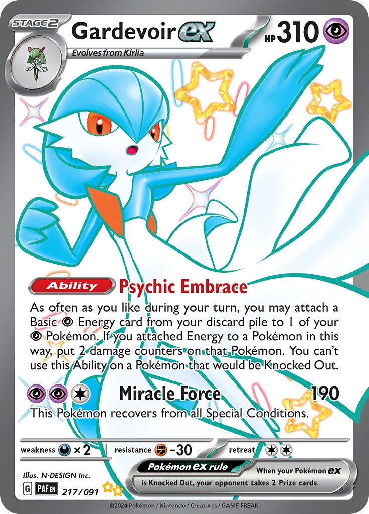 Gardevoir ex (217/091) [Scarlet & Violet: Paldean Fates] | RetroPlay Games