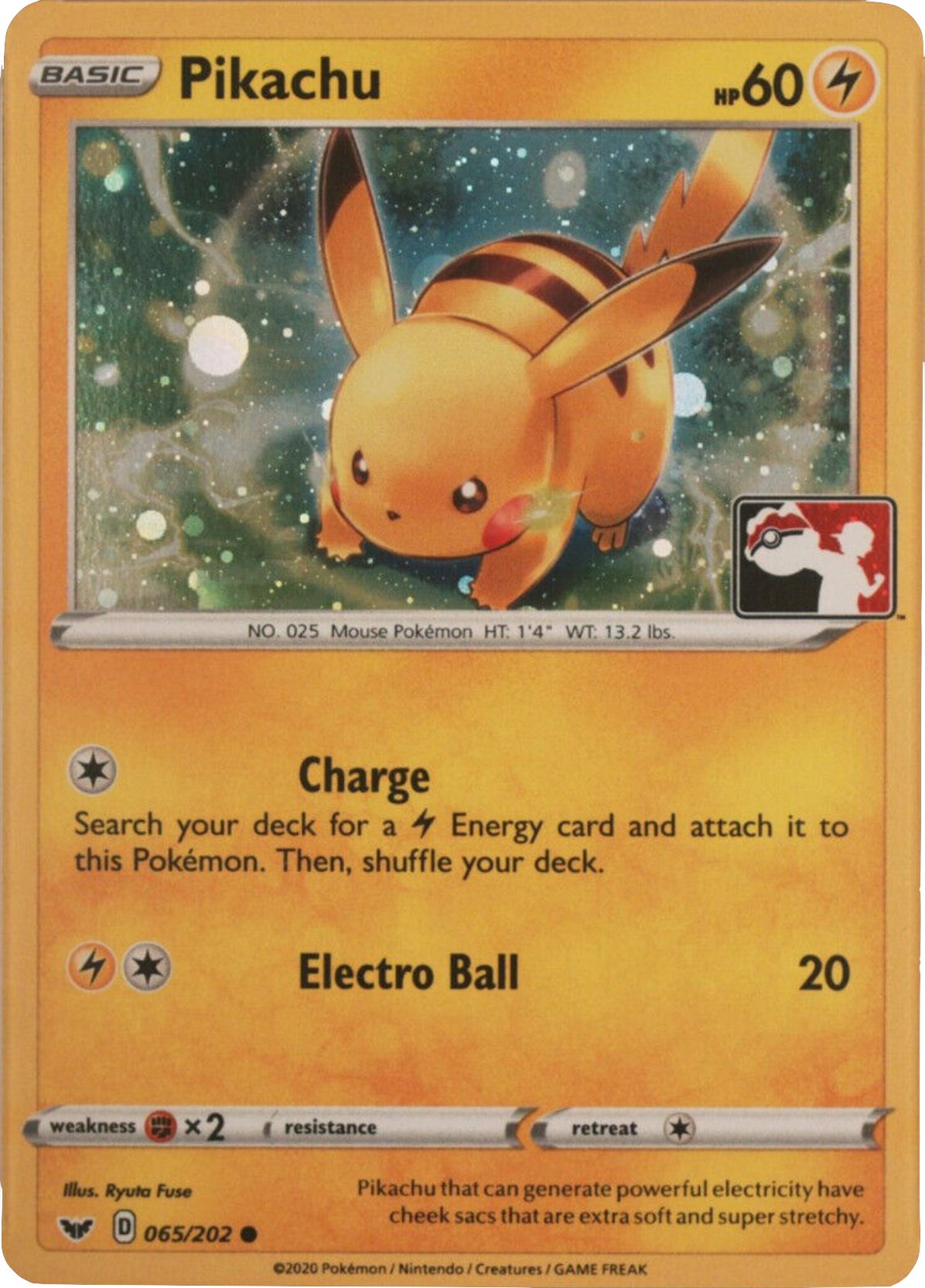 Pikachu (065/202) (Cosmos Holo) [League & Championship Cards] | RetroPlay Games