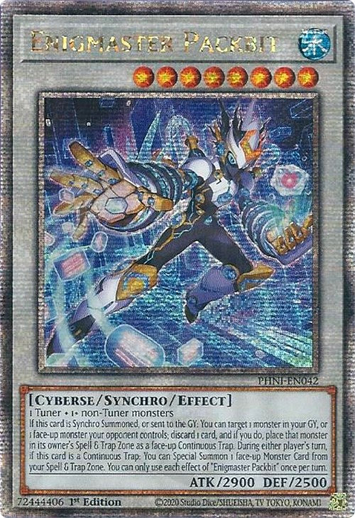 Enigmaster Packbit [PHNI-EN042] Quarter Century Secret Rare | RetroPlay Games