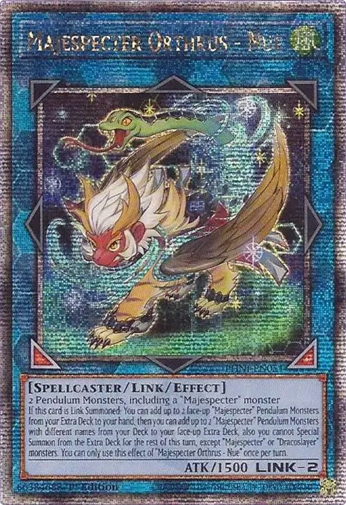 Majespecter Orthrus - Nue [PHNI-EN051] Quarter Century Secret Rare | RetroPlay Games