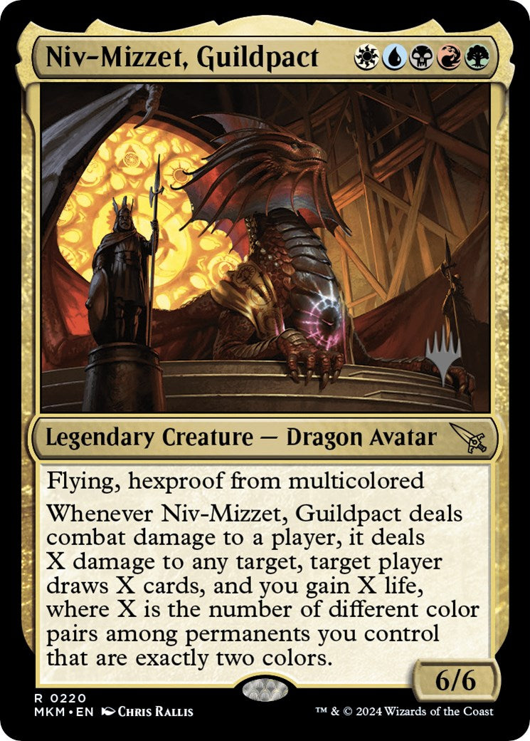 Niv-Mizzet, Guildpact (Promo Pack) [Murders at Karlov Manor Promos] | RetroPlay Games