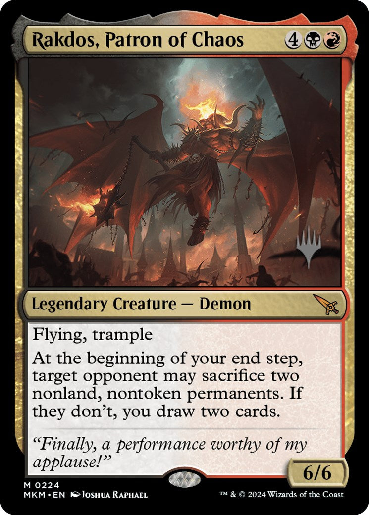 Rakdos, Patron of Chaos (Promo Pack) [Murders at Karlov Manor Promos] | RetroPlay Games