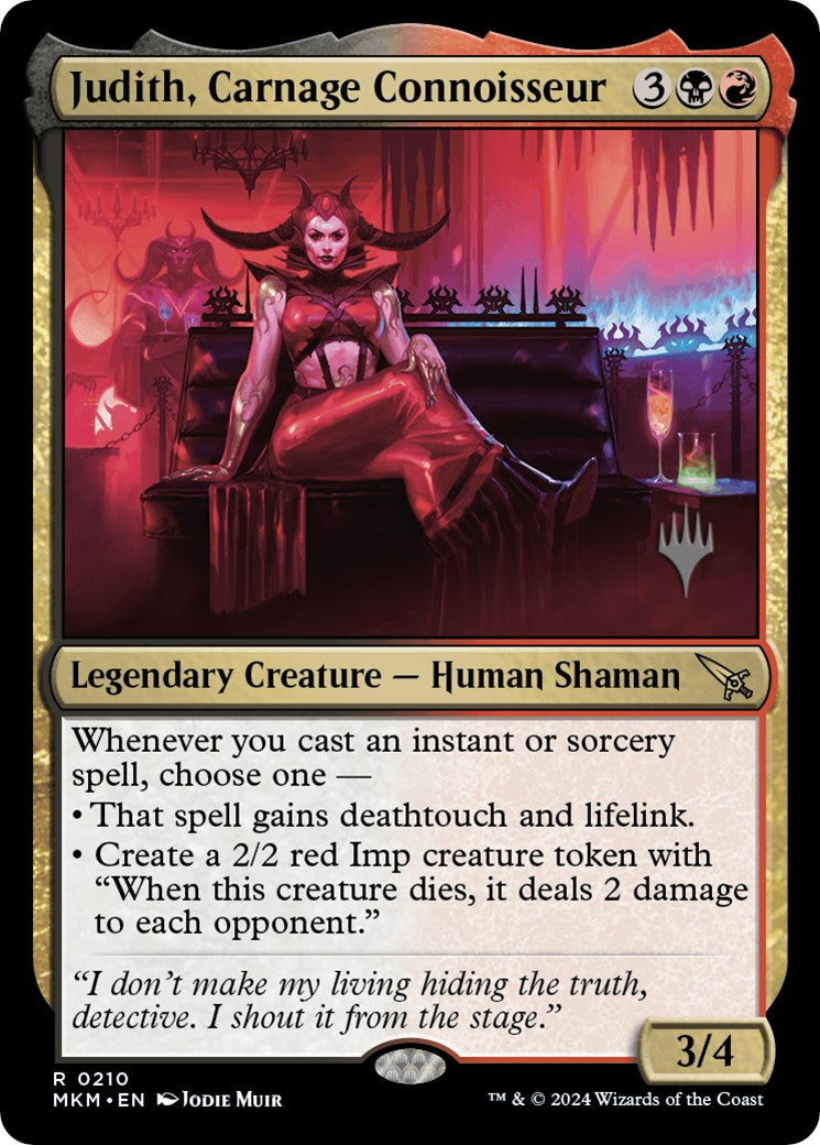 Judith, Carnage Connoisseur (Promo Pack) [Murders at Karlov Manor Promos] | RetroPlay Games