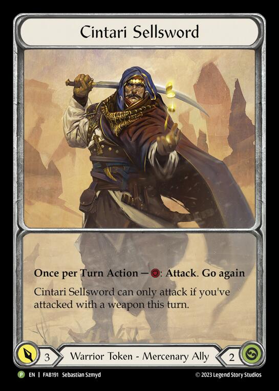 Cintari Sellsword [FAB191] (Promo)  Cold Foil | RetroPlay Games