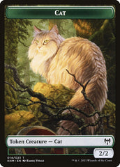 Dwarf Berserker // Cat Double-Sided Token [Kaldheim Tokens] | RetroPlay Games
