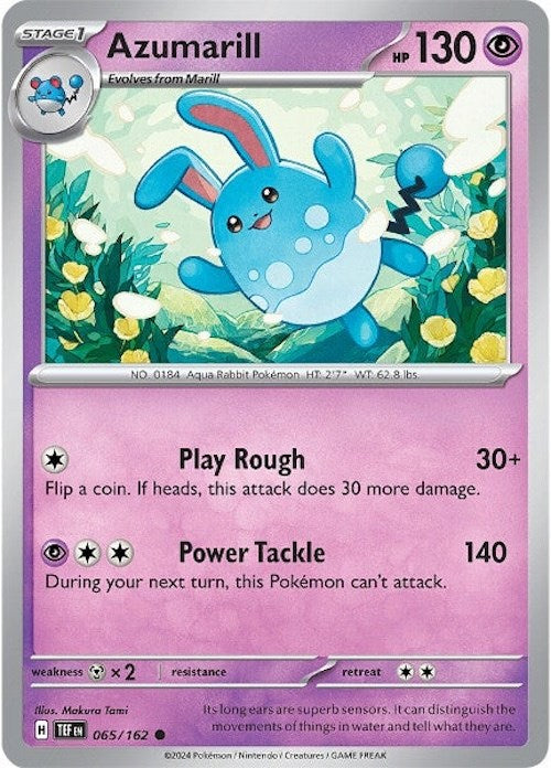 Azumarill (065/162) [Scarlet & Violet: Temporal Forces] | RetroPlay Games
