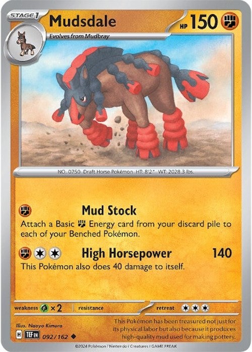 Mudsdale (092/162) [Scarlet & Violet: Temporal Forces] | RetroPlay Games