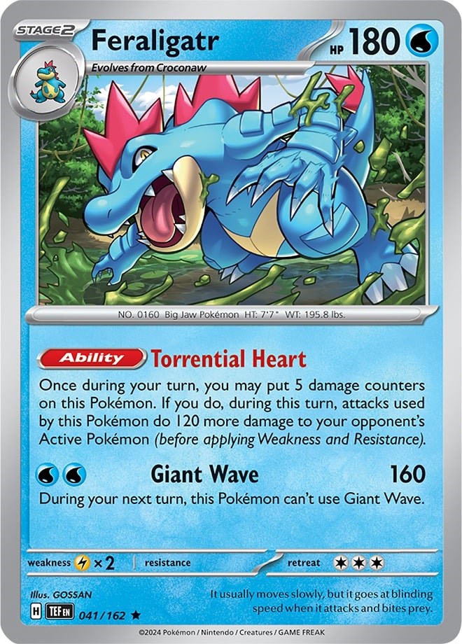 Feraligatr (041/162) (Theme Deck Exclusive) [Scarlet & Violet: Temporal Forces] | RetroPlay Games