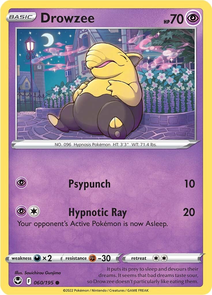 Drowzee (060/195) [Sword & Shield: Silver Tempest] | RetroPlay Games