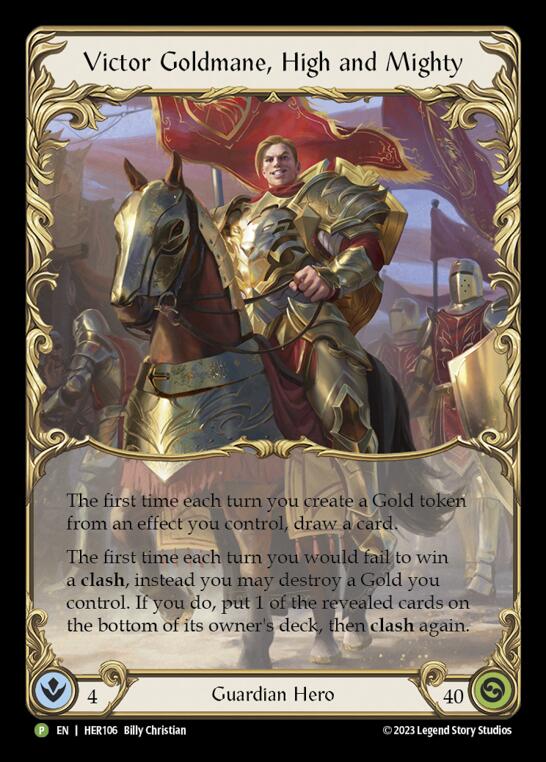 Victor Goldmane, High and Mighty [HER106] (Promo)  Rainbow Foil | RetroPlay Games