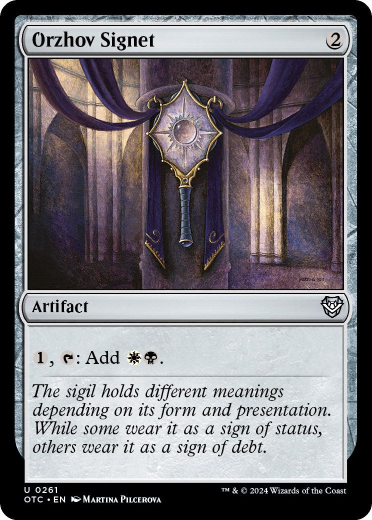 Orzhov Signet [Outlaws of Thunder Junction Commander] | RetroPlay Games