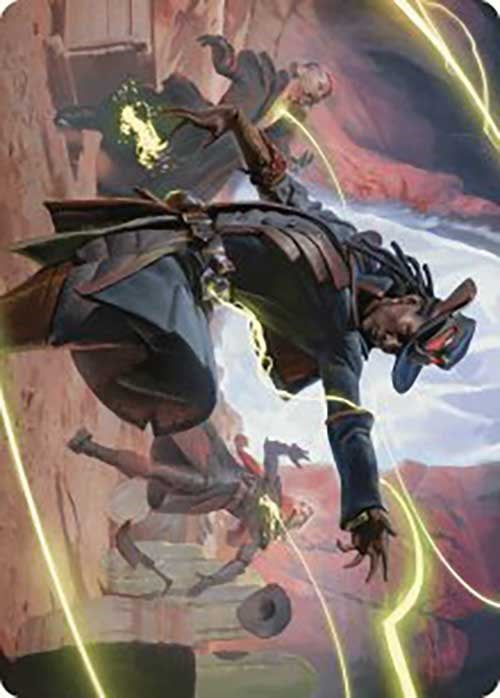 Lilah, Undefeated Slickshot Art Card [Outlaws of Thunder Junction Art Series] | RetroPlay Games