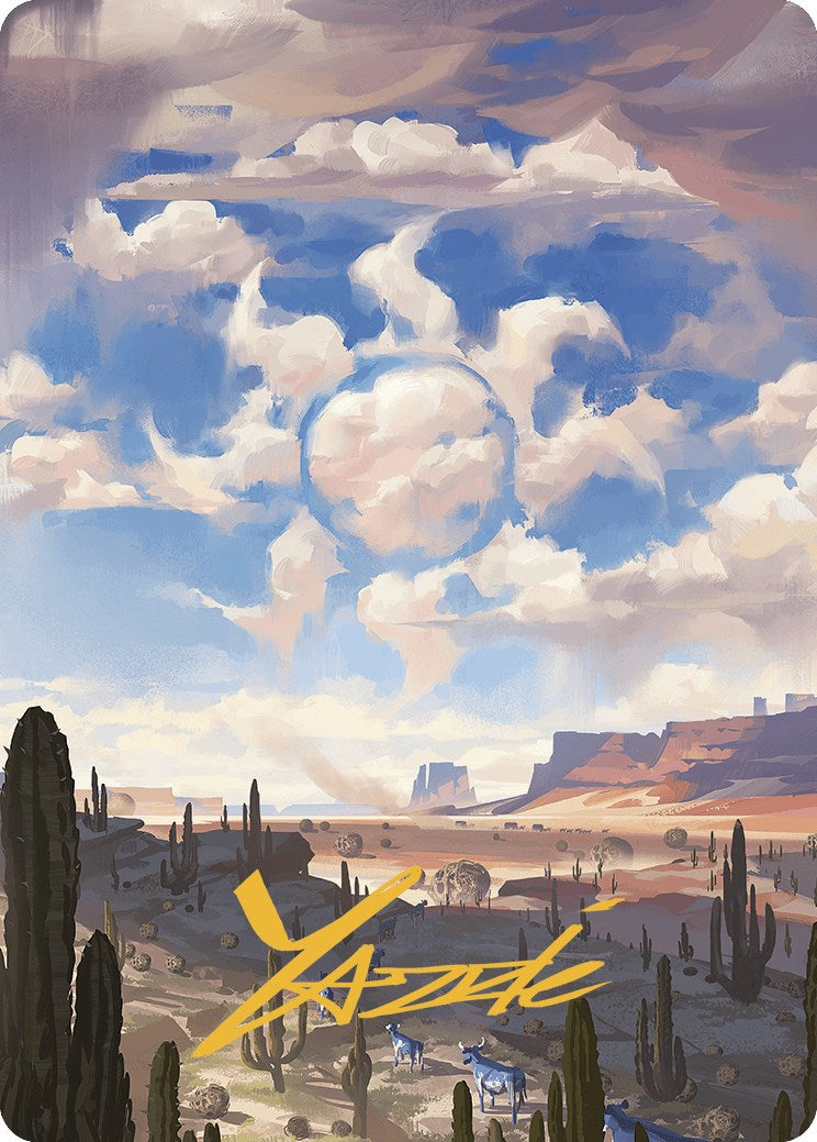 Plains Art Card (Gold-Stamped Signature) [Outlaws of Thunder Junction Art Series] | RetroPlay Games