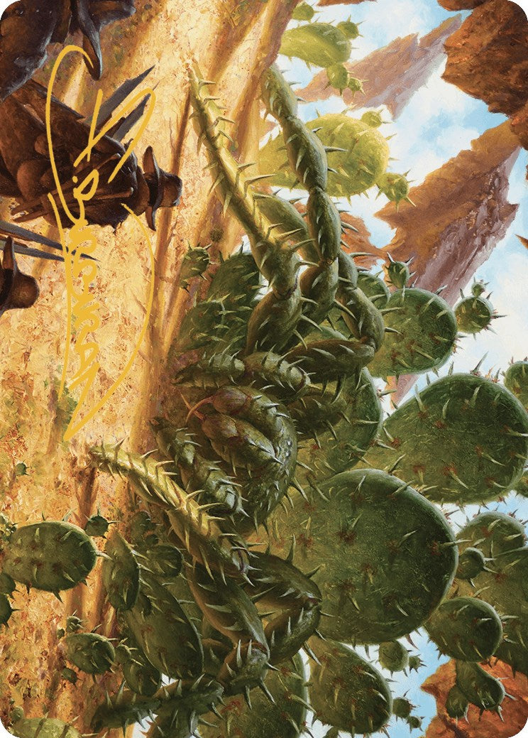 Cactarantula Art Card (Gold-Stamped Signature) [Outlaws of Thunder Junction Art Series] | RetroPlay Games