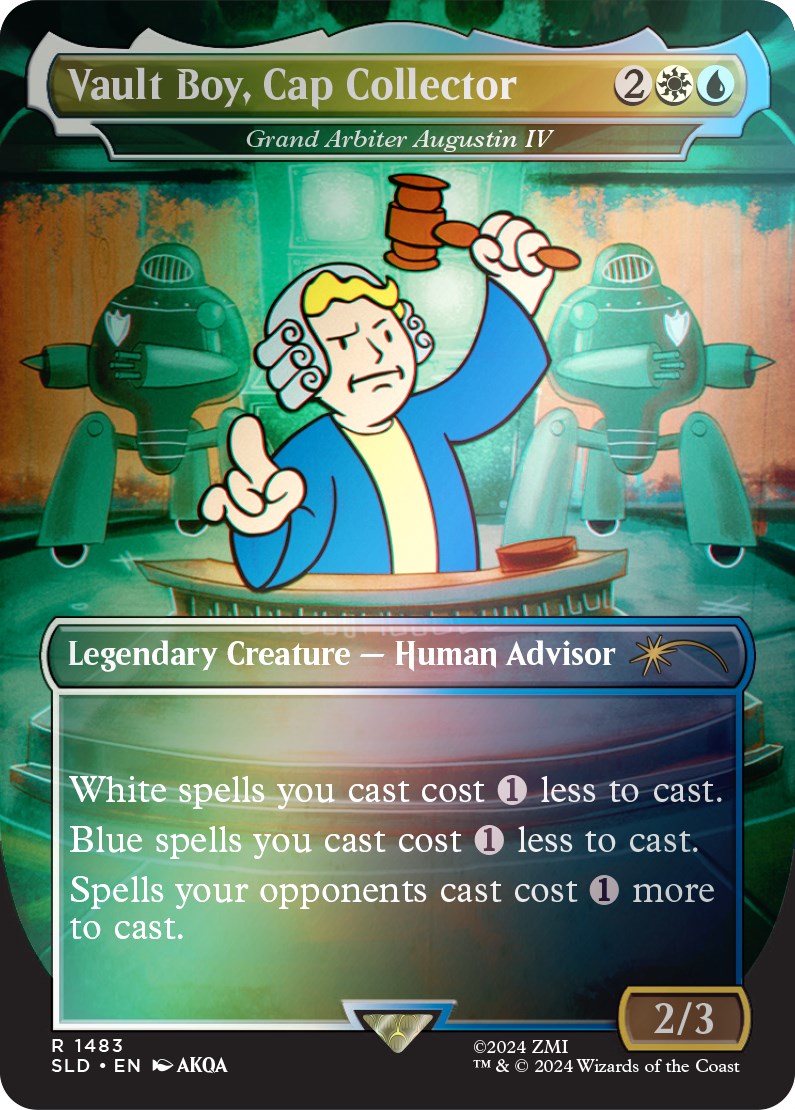 Vault Boy, Cap Collector - Grand Arbiter Augustin IV (Rainbow Foil) [Secret Lair Drop Series] | RetroPlay Games