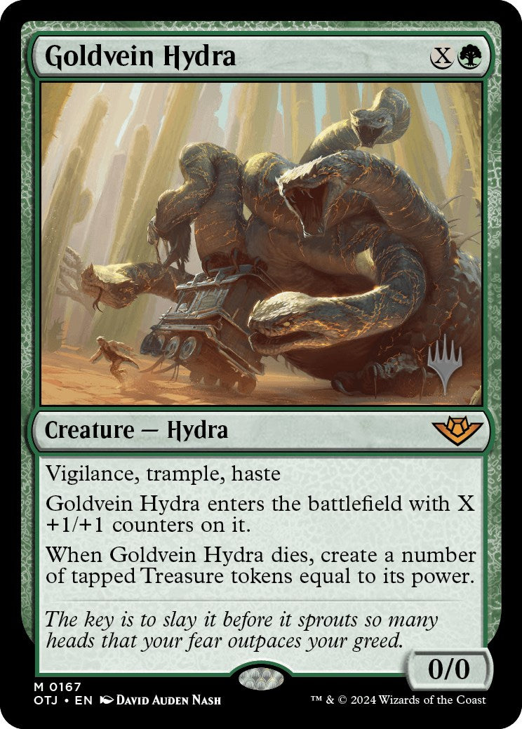 Goldvein Hydra (Promo Pack) [Outlaws of Thunder Junction Promos] | RetroPlay Games