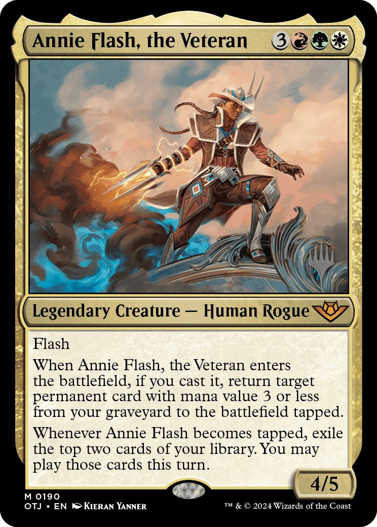 Annie Flash, the Veteran (Promo Pack) [Outlaws of Thunder Junction Promos] | RetroPlay Games