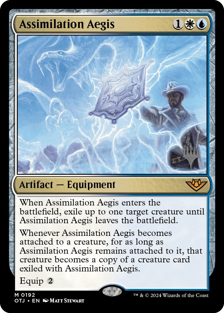 Assimilation Aegis (Promo Pack) [Outlaws of Thunder Junction Promos] | RetroPlay Games