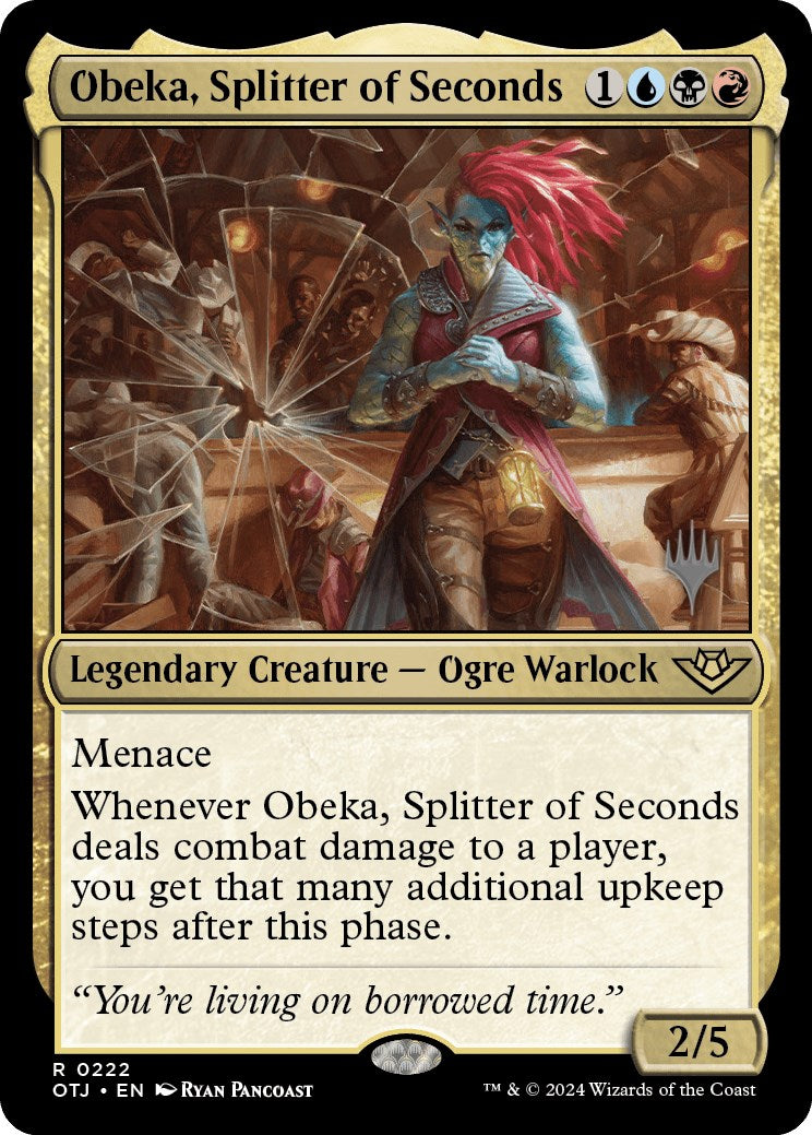 Obeka, Splitter of Seconds (Promo Pack) [Outlaws of Thunder Junction Promos] | RetroPlay Games