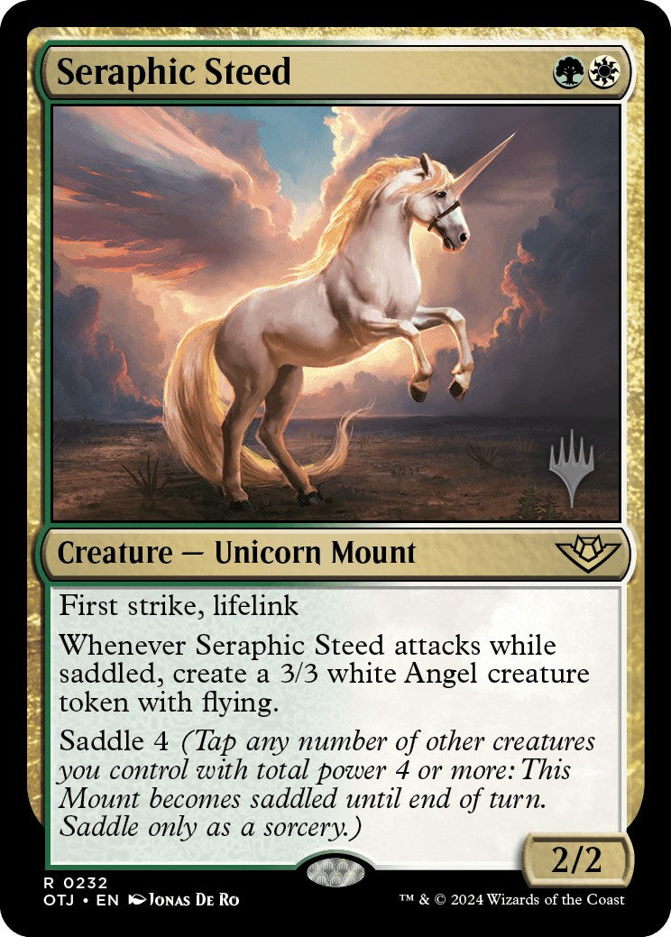 Seraphic Steed (Promo Pack) [Outlaws of Thunder Junction Promos] | RetroPlay Games