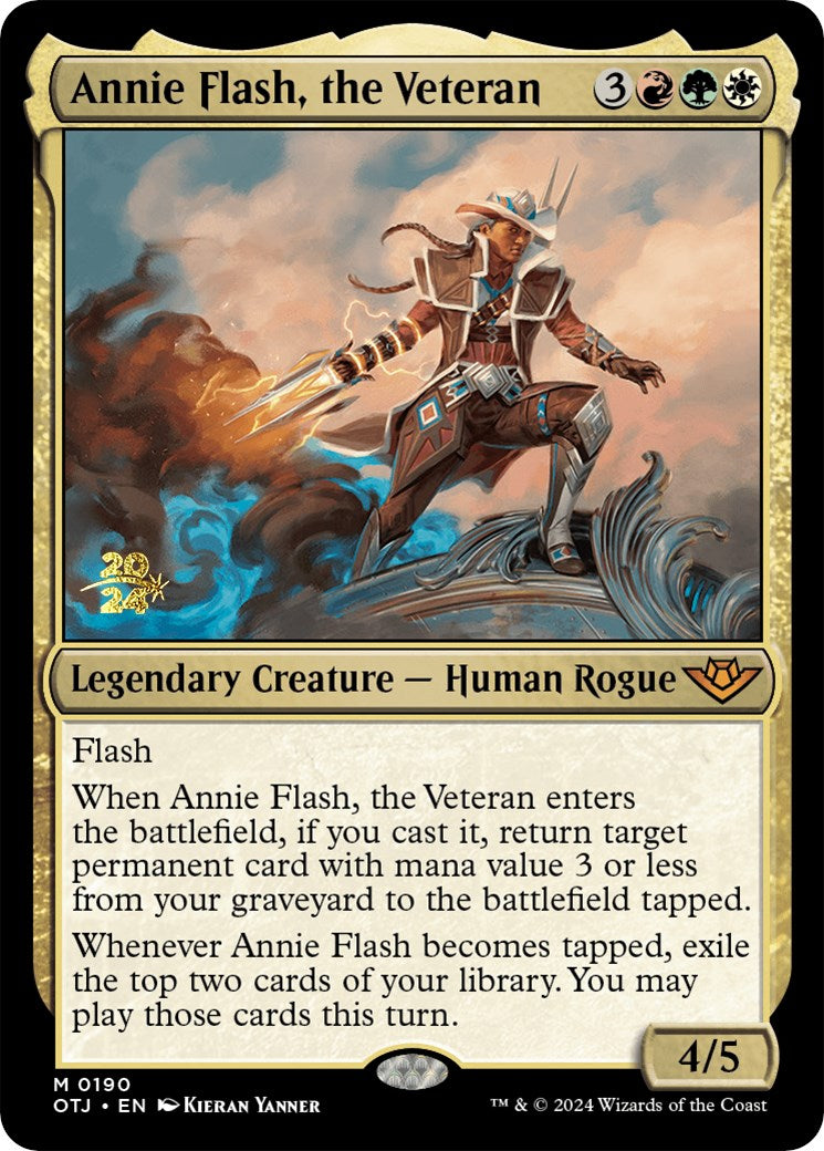 Annie Flash, the Veteran [Outlaws of Thunder Junction Prerelease Promos] | RetroPlay Games