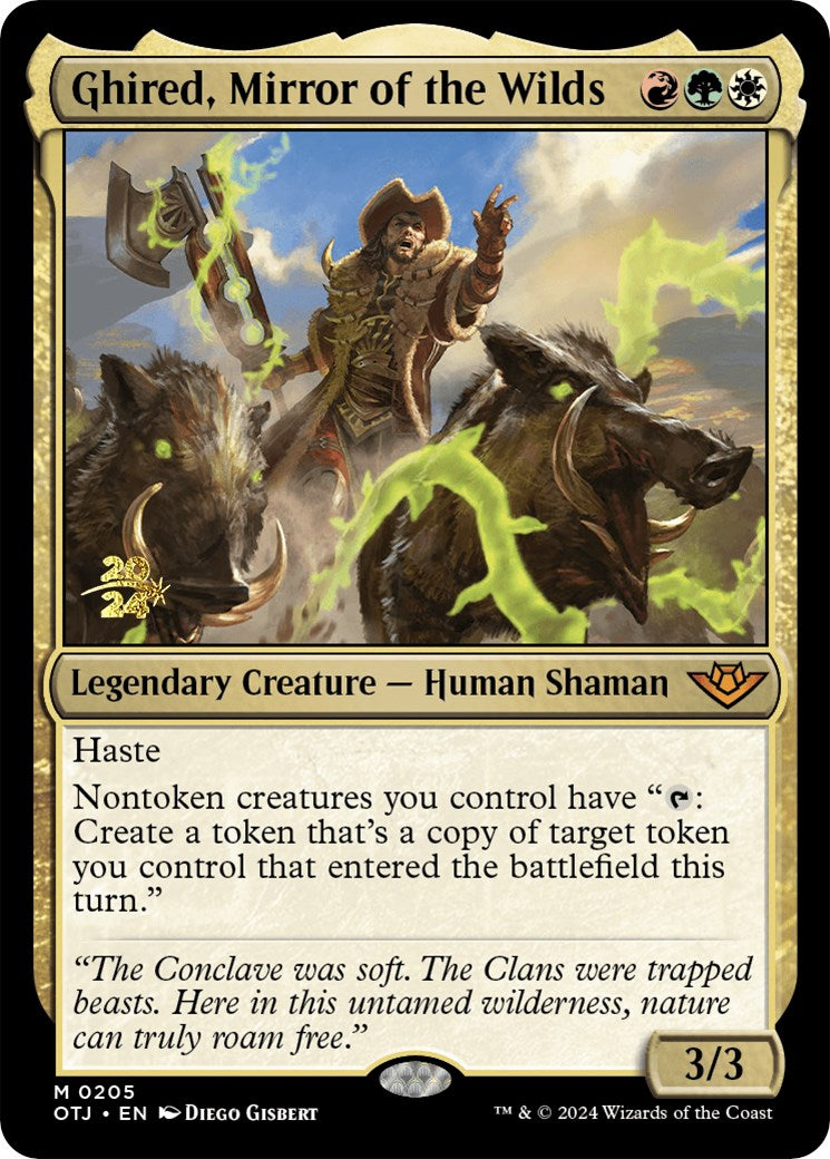 Ghired, Mirror of the Wilds [Outlaws of Thunder Junction Prerelease Promos] | RetroPlay Games