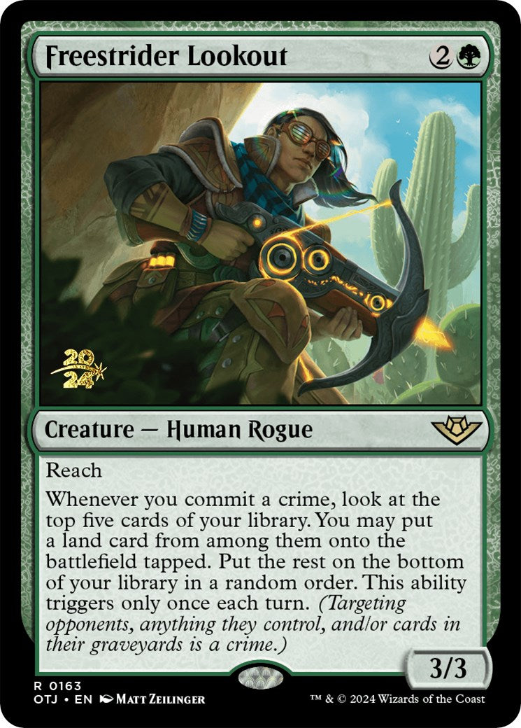 Freestrider Lookout [Outlaws of Thunder Junction Prerelease Promos] | RetroPlay Games