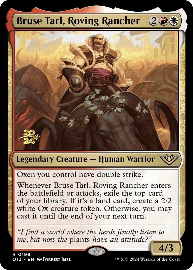 Bruse Tarl, Roving Rancher [Outlaws of Thunder Junction Prerelease Promos] | RetroPlay Games