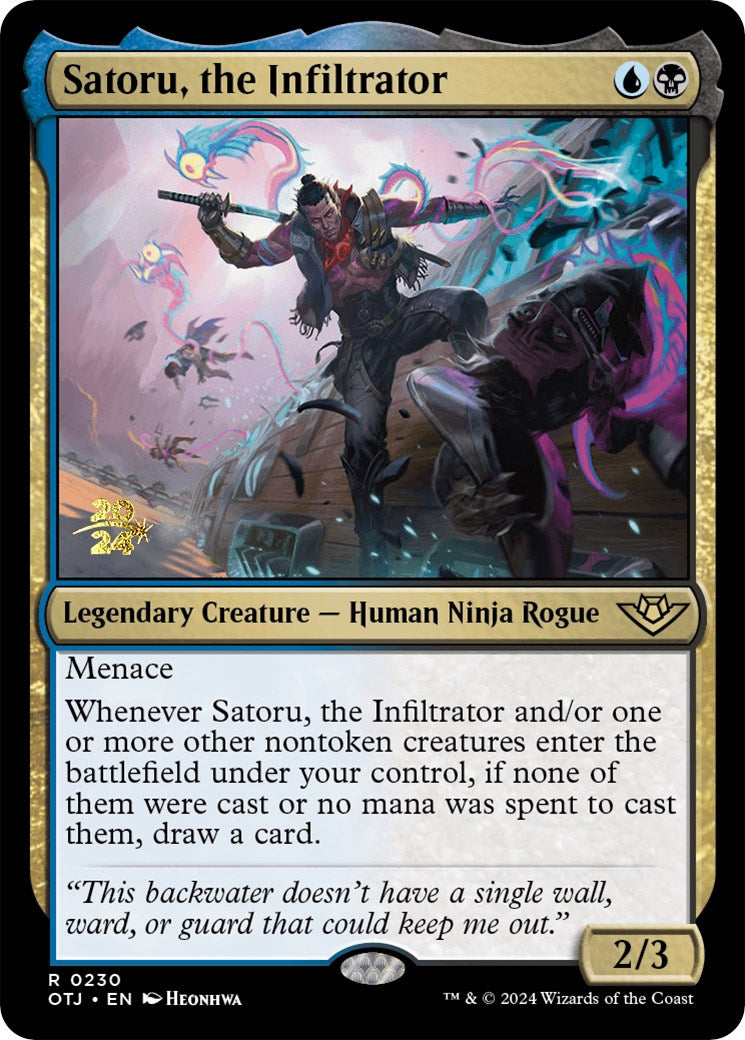 Satoru, the Infiltrator [Outlaws of Thunder Junction Prerelease Promos] | RetroPlay Games