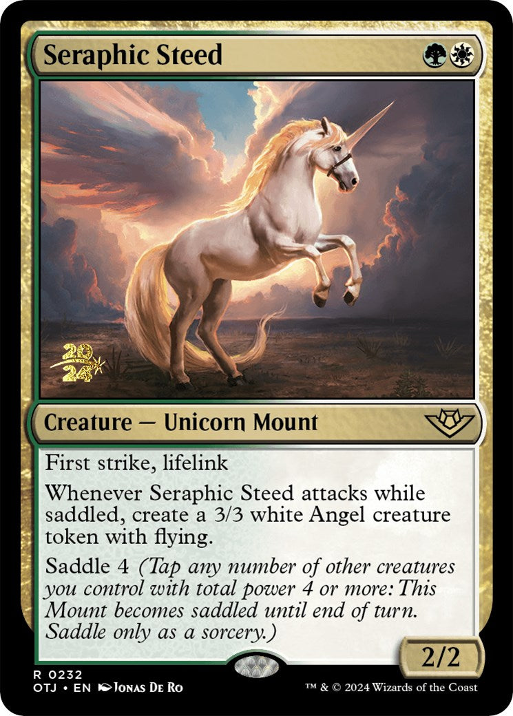 Seraphic Steed [Outlaws of Thunder Junction Prerelease Promos] | RetroPlay Games