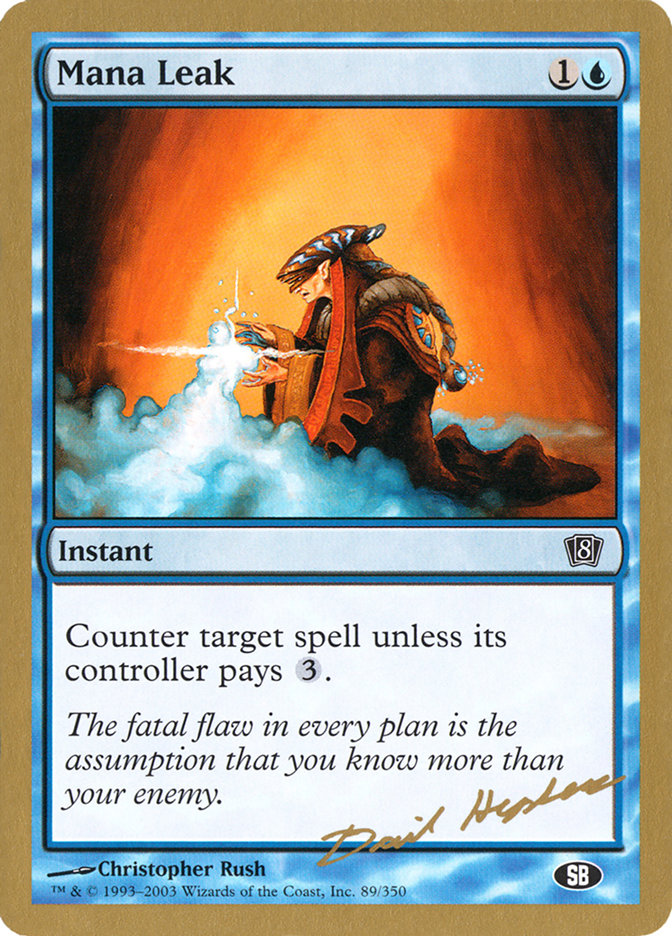Mana Leak (Dave Humpherys) (SB) [World Championship Decks 2003] | RetroPlay Games