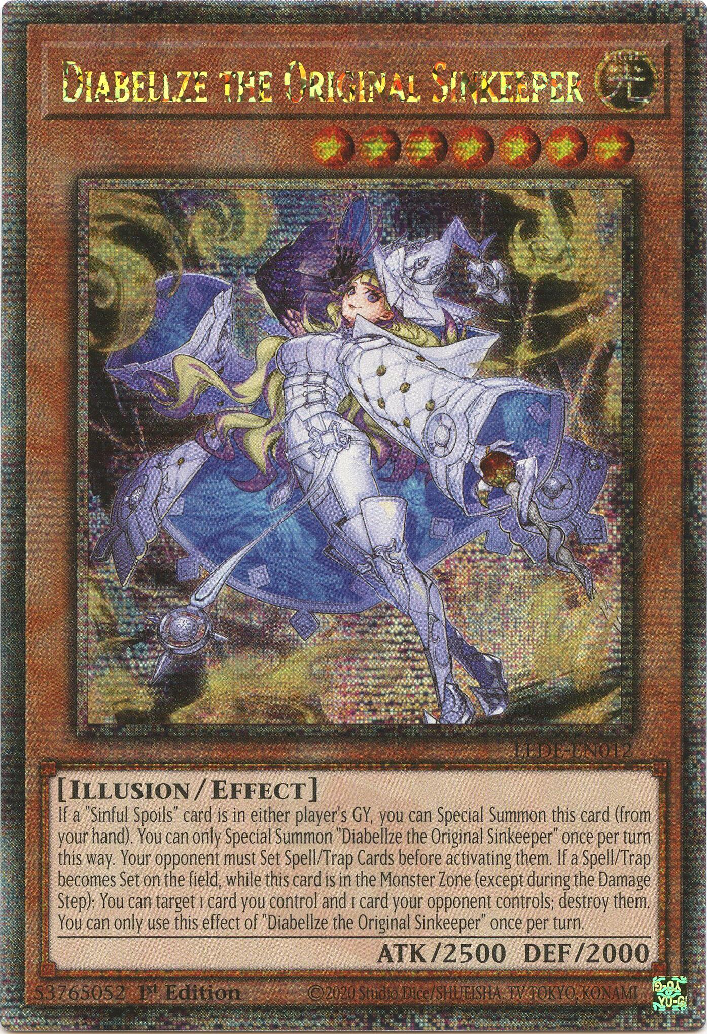 Diabellze the Original Sinkeeper [LEDE-EN012] Quarter Century Secret Rare | RetroPlay Games