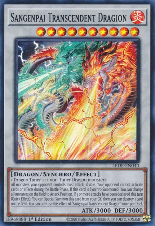 Sangenpai Transcendent Dragion [LEDE-EN040] Super Rare | RetroPlay Games